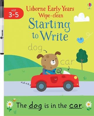 Early Years Wipe-Clean Starting to Write - Jessica Genine Delahaye - cover