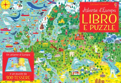Atlante illustrato d'Europa. Ediz. a colori. Con puzzle - Jonathan Melmoth - copertina