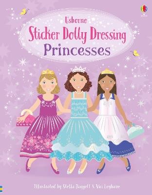 Sticker Dolly Dressing Princesses - Fiona Watt - cover