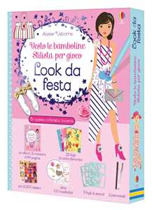 Look da festa. Vesto le bamboline. Stilista per gioco. Con gadget
