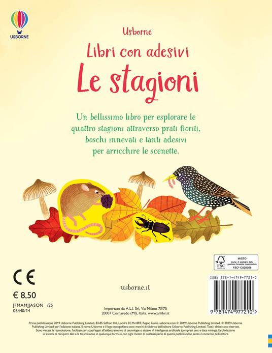 Le stagioni. Con adesivi. Ediz. a colori - Holly Bathie - 3