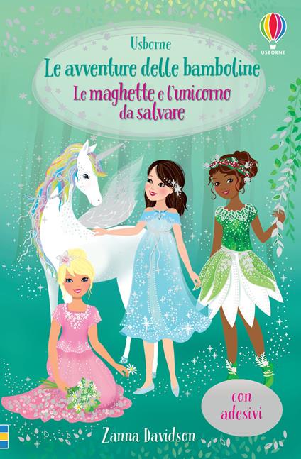 Le maghette e l'unicorno da salvare. Con adesivi - Zanna Davidson - copertina