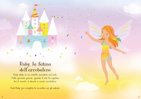 La fatina dell'arcobaleno. Con adesivi. Ediz. a colori - Fiona Watt - 2