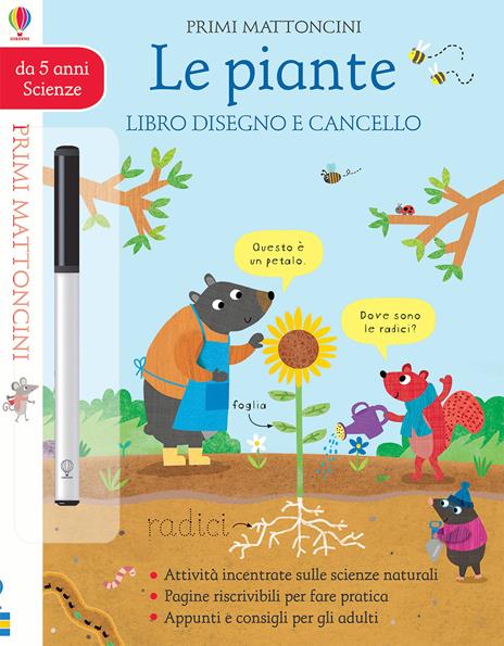 Le piante. Libro disegno e cancello. Ediz. a colori. Con pennarello cancellabile - Hannah Watson - copertina