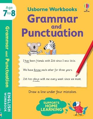 Usborne Workbooks Grammar and Punctuation 7-8 - Hannah Watson - cover