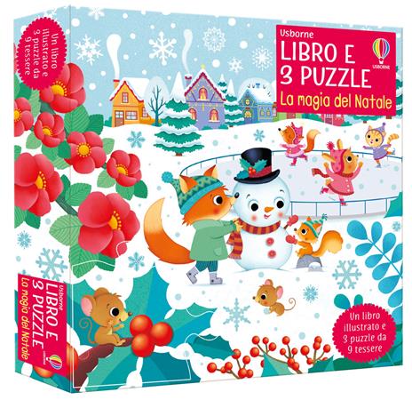 La magia del Natale. Ediz. a colori. Con 3 puzzle - Sam Taplin - copertina