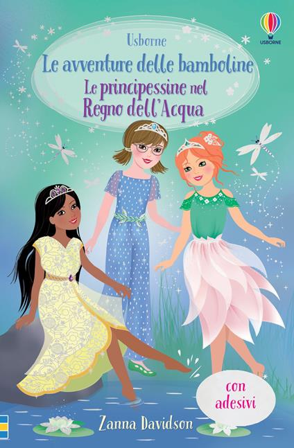 Le principessine nel Regno dell'Acqua. Con adesivi - Zanna Davidson - copertina