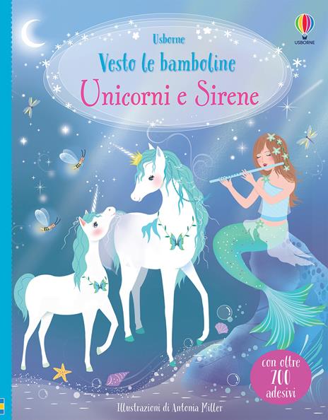 Unicorni e Sirene. Con adesivi - Fiona Watt - copertina