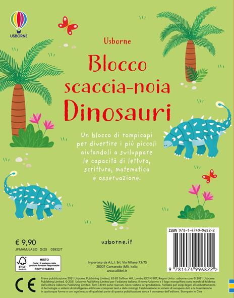 Dinosauri. Blocco scaccia-noia. Ediz. a colori - Kirsteen Robson - 3