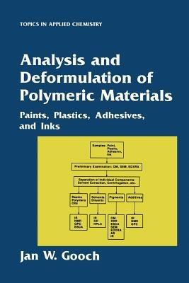Analysis and Deformulation of Polymeric Materials: Paints, Plastics, Adhesives, and Inks - Jan W. Gooch - cover