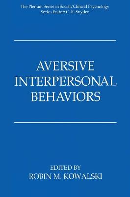 Aversive Interpersonal Behaviors - cover