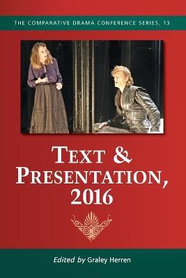 Text & Presentation, 2016 - cover