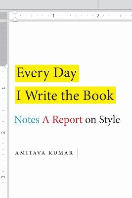 Every Day I Write the Book: Notes on Style - Amitava Kumar - cover