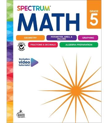 Spectrum Math Workbook, Grade 5 - cover