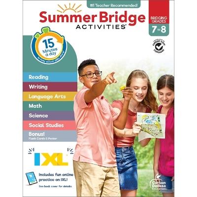 Summer Bridge Activities, Grades 7 - 8 - Summer Bridge Activities - cover