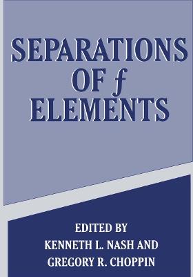 Separations of f Elements - cover