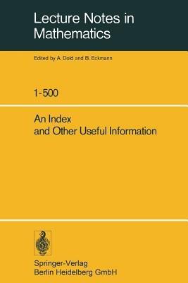 An Index and Other Useful Information - A. Dold,B. Eckmann - cover