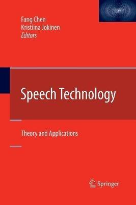 Speech Technology: Theory and Applications - cover