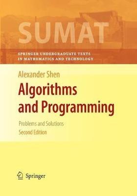 Algorithms and Programming: Problems and Solutions - Alexander Shen - cover
