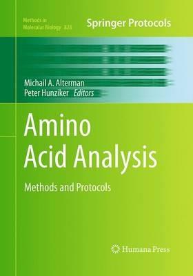 Amino Acid Analysis: Methods and Protocols - cover