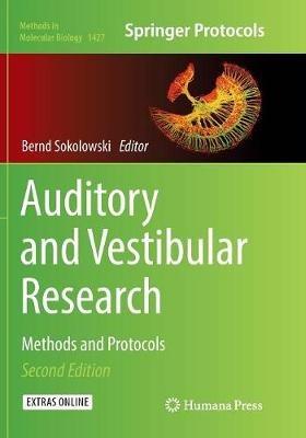 Auditory and Vestibular Research: Methods and Protocols - cover