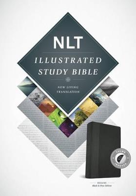 NLT Illustrated Study Bible Tutone Black/Onyx, Indexed - Tyndale - cover