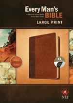 NLT Every Man's Bible, Large Print, Brown/Tan, Indexed