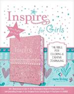 NLT Inspire Bible for Girls (LeatherLike, Pink)