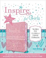 NLT Inspire Bible for Girls (LeatherLike, Pink)