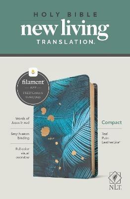 NLT Compact Bible, Filament Enabled Edition, Teal Palm - Tyndale - cover