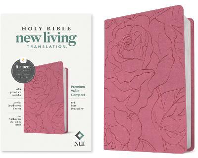 NLT Premium Value Compact Bible, Filament Edition, Pink - Tyndale - cover