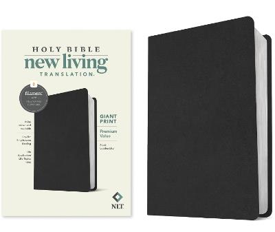 NLT Giant Print Premium Value Bible, Filament-Enabled Edition (Leatherlike, Black) - Tyndale - cover