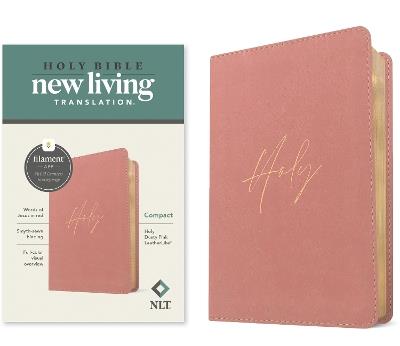 NLT Compact Bible, Filament-Enabled Edition (Leatherlike, Holy Dusty Pink, Red Letter) - Tyndale - cover