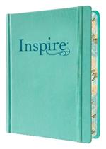 Inspire Bible NLT (Hardcover Leatherlike, Aquamarine, Filament Enabled): The Bible for Coloring & Creative Journaling