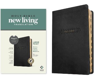 NLT Large Print Thinline Center-Column Reference Bible - cover