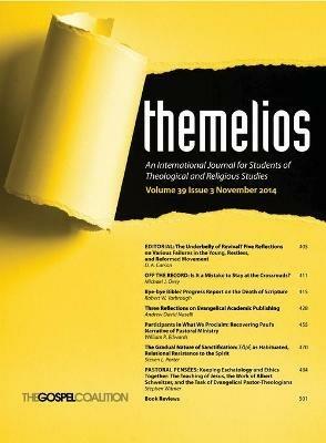 Themelios, Volume 39, Issue 3 - cover