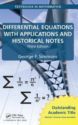 Differential Equations with Applications and Historical Notes - George F. Simmons - cover