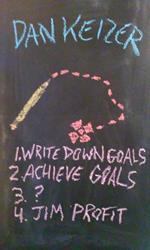 1. Write Down Goals 2. Achieve Goals 3. ? 4. Jim Profit