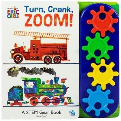 Eric Carle Turn Crank Zoom Go Go Gear Book - P I Kids - cover