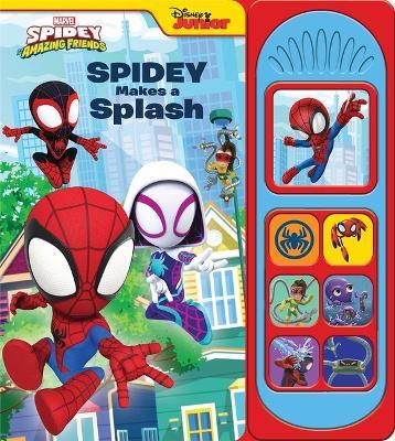 Disney Junior Marvel Spidey Makes A Splash Sound Book - P I Kids - cover