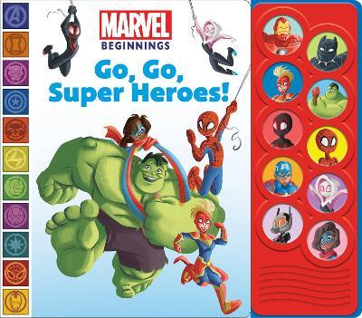 Marvel Beginnings: Go, Go, Super Heroes! Sound Book - PI Kids - cover