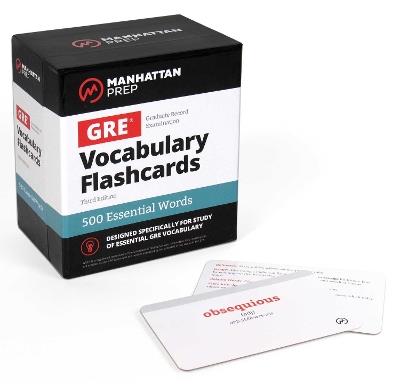 500 Essential Words: GRE Vocabulary Flashcards Including Definitions, Usage Notes, Related Words, and Etymology - Manhattan Prep - cover