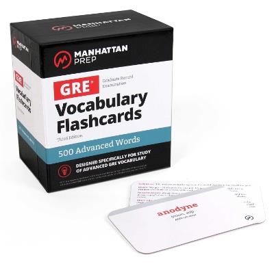 500 Advanced Words: GRE Vocabulary Flashcards - Manhattan Prep - cover