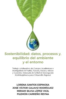 Sostenibilidad: datos, procesos y, equilibrio del ambiente y el entorno: Trabajo colaborativo de Cuerpos Académicos e Investigadores de Puebla, Tlaxcala, Oaxaca, México y Carabobo, Venezuela de la Red de Investigación Multidisciplinaria para el Desarrollo Regional - Lorena Santos Espinosa,José Víctor Galaviz Rodríguez,Miriam Silvia López Vigil - cover