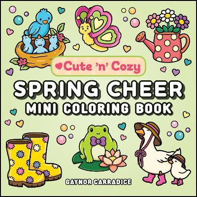 Spring Cheer Mini Coloring Book - cover