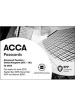 ACCA Advanced Taxation FA2018: Passcards