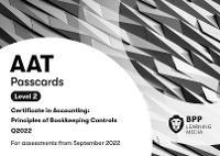 AAT Principles of Bookkeeping Controls: Passcards - BPP Learning Media - cover