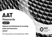 AAT Audit and Assurance: Passcards - BPP Learning Media - cover