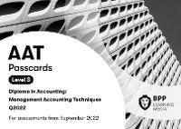 AAT Management Accounting Techniques: Passcards - BPP Learning Media - cover
