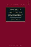The Duty of Care in Negligence - James Plunkett - cover